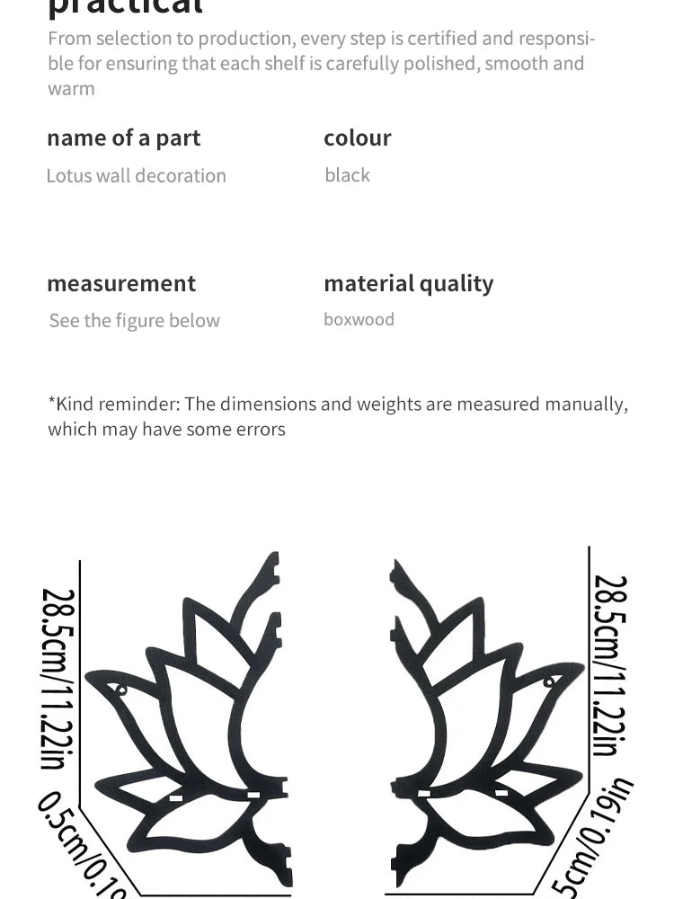 Wooden Lotus Hollow Decorative -  Rack Aromatherapy Organiser Essential