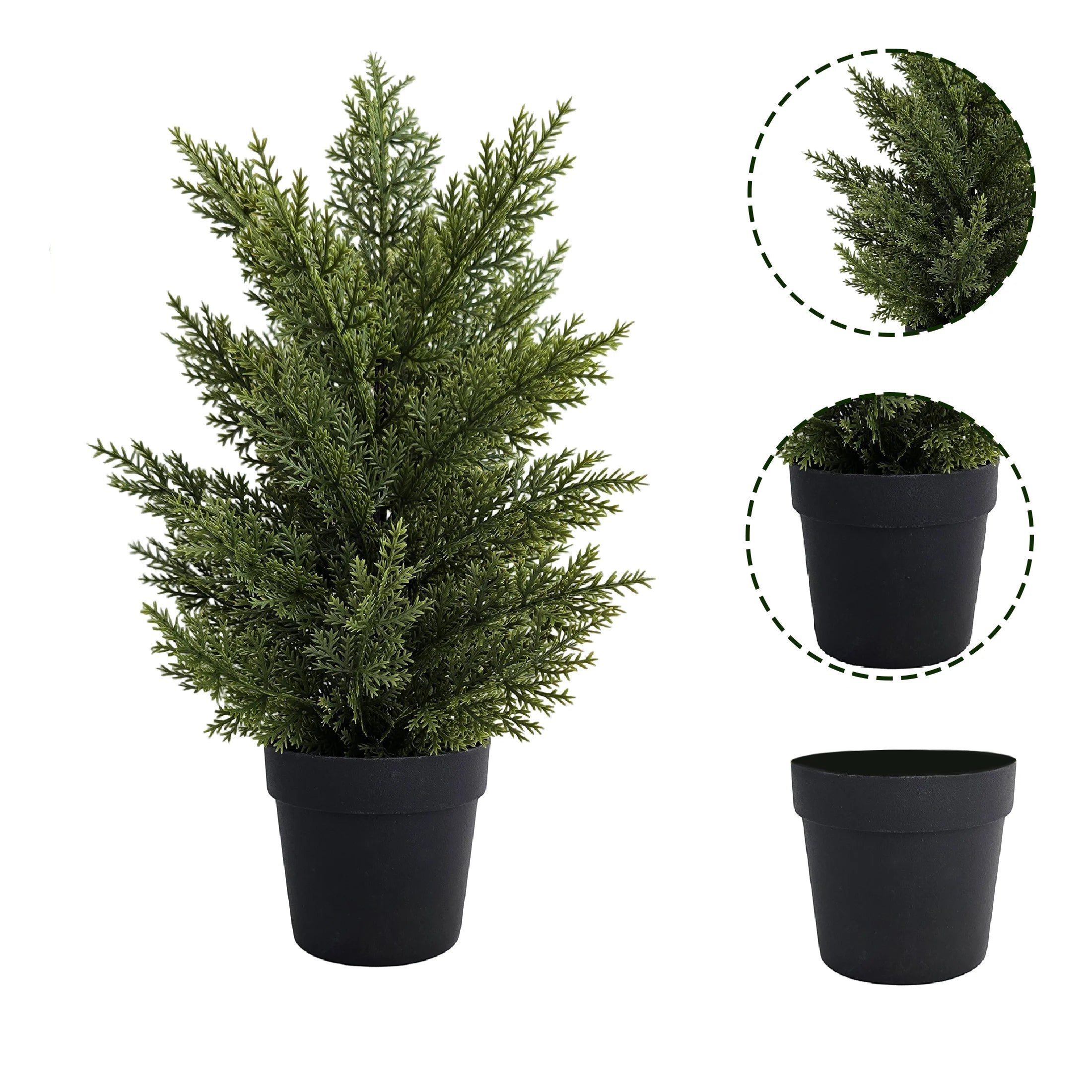 Artificial Christmas Tree, Green Potted Plants, Kitchen