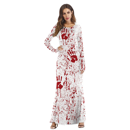 Ghost Bride Vampire Evening Gown – Hauntingly Elegant Attire for Dark Romance