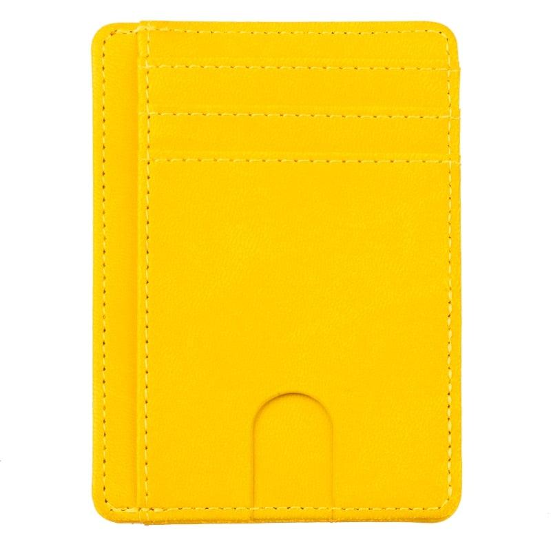 Carteira de Couro para Homens Mulheres Bolsa 11,5x8x0,5cm - A.S Foco