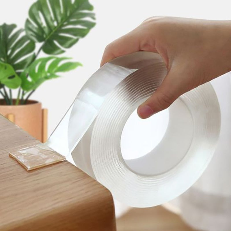 Nano Tape Double Sided Tape Transparent Reusable Waterproof Adhesive - enoughdream.com