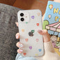 Capa de telefone transparente lindo coração de amor para iPhone 11 12 13 Mini 14 Plus Pro Max X XR XS Max 7 8Plus - Ottwn - A.S Foco