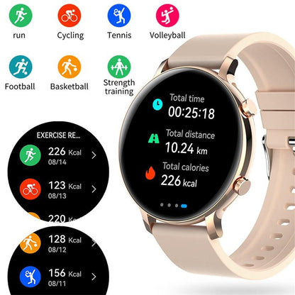 Relógio Inteligente de chamada Bluetooth feminino ECG+PPG smartwatch-ChiBear - A.S Foco