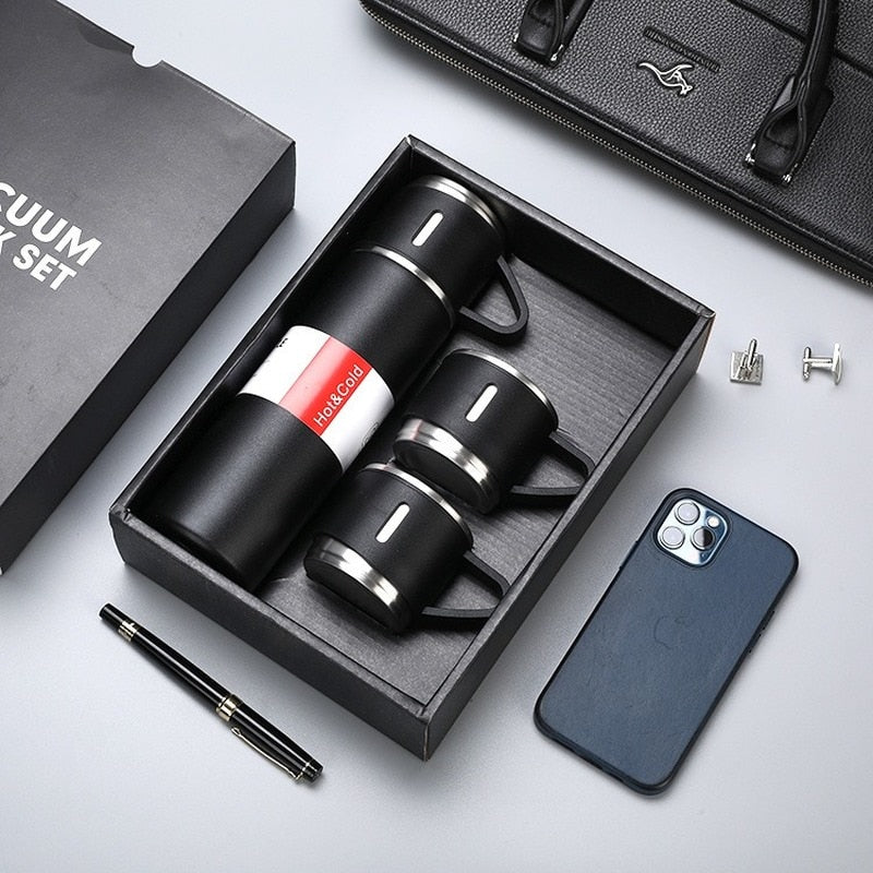 500Ml Bullet Double-Layer Stainless Steel Vacuum Thermos Coffee - enoughdream.com