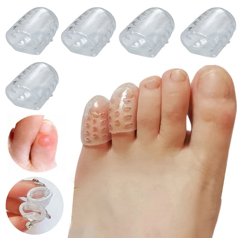 10Pcs Silicone Toe Caps Anti-Friction Breathable Toe Protector Prevents Blisters - enoughdream.com