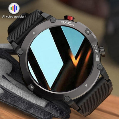 Relógio inteligente masculino bluetooth chamada relógios à prova d' água pressão arterial esporte ao ar livre smartwatch para android xiaomi huawei ios - A.S Foco