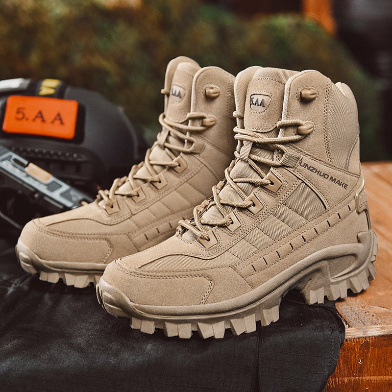Men Tactical Boots Army Boots Mens Military Desert Waterproof - enoughdream.com