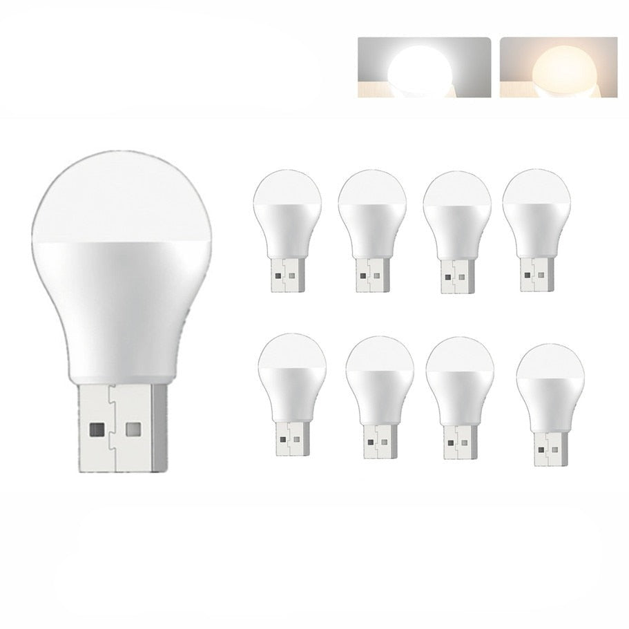 USB Plug Lamp Computer Mobile Power Charging USB Small Book Lamps LED - enoughdream.com