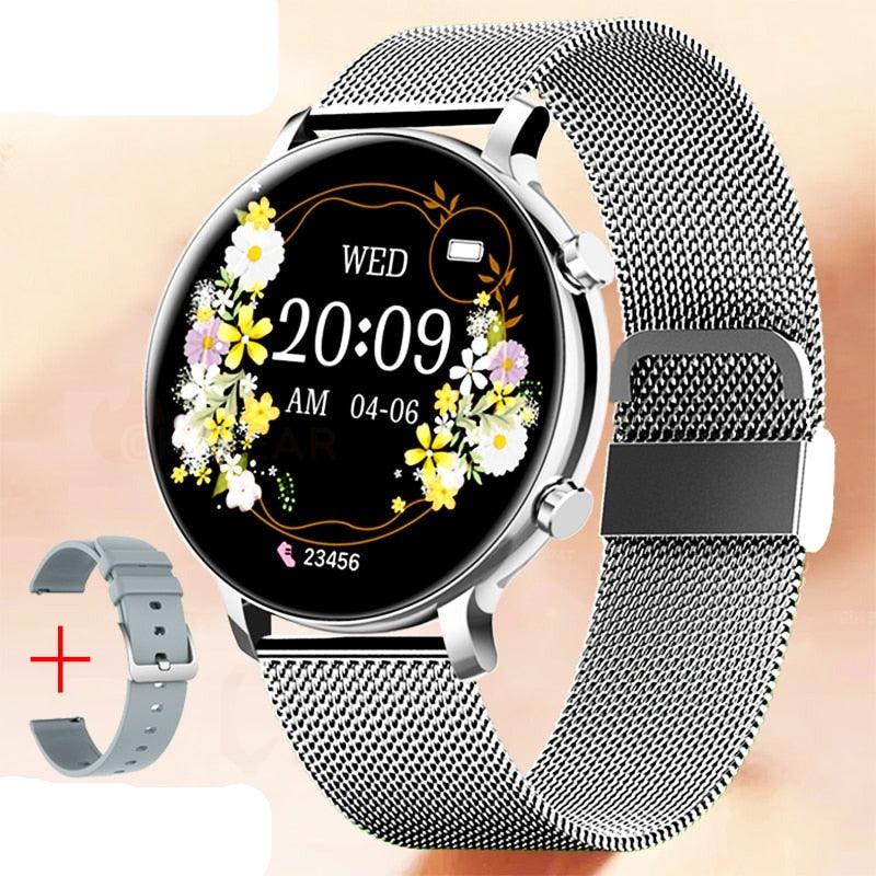Relógio Inteligente de chamada Bluetooth feminino ECG+PPG smartwatch-ChiBear - A.S Foco