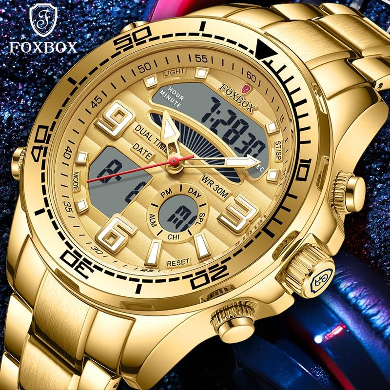 Military Watch Top Luxury Brand Big Dial Sports Watches Chronograph Quartz Date - LIGE - enoughdream.com