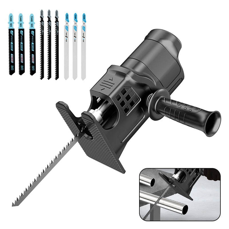 Portable Reciprocating Saw Adapter ,Electric Drill To Electric Saw for Wood Metal - enoughdream.com