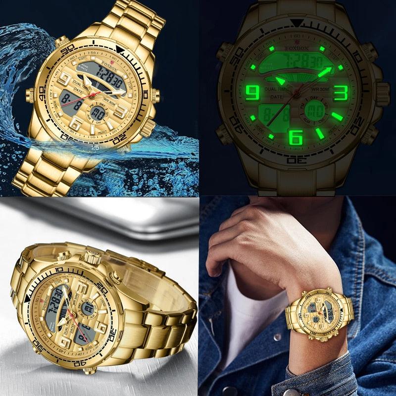 Military Watch Top Luxury Brand Big Dial Sports Watches Chronograph Quartz Date - LIGE - enoughdream.com