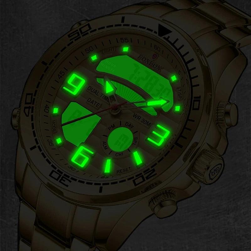 Military Watch Top Luxury Brand Big Dial Sports Watches Chronograph Quartz Date - LIGE - enoughdream.com