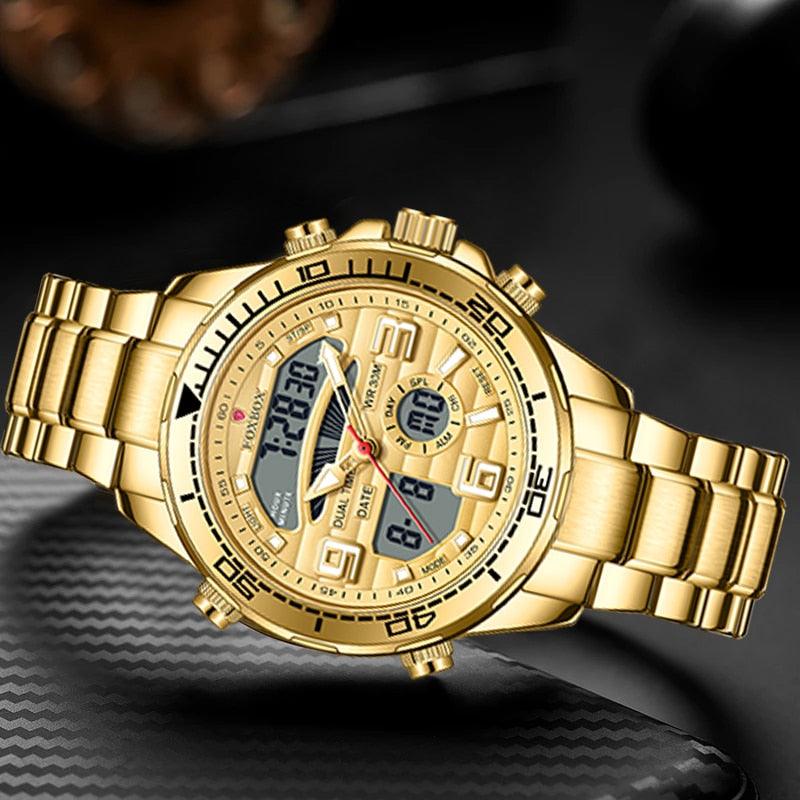 Military Watch Top Luxury Brand Big Dial Sports Watches Chronograph Quartz Date - LIGE - enoughdream.com