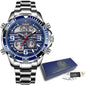 Military Watch Top Luxury Brand Big Dial Sports Watches Chronograph Quartz Date - LIGE - enoughdream.com