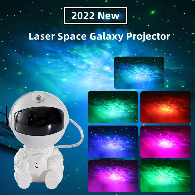Projetor Astronauta de LED Laser Galaxy Espaço de 360 Graus. - A.S Foco