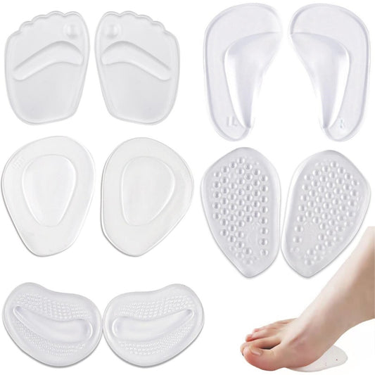 1 Pair Forefoot Orthopedic Insoles Women Soft Silicone - enoughdream.com