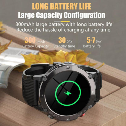 Relógio inteligente masculino bluetooth chamada relógios à prova d' água pressão arterial esporte ao ar livre smartwatch para android xiaomi huawei ios - A.S Foco