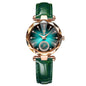 Relógios Femininos Moda Diamante Couro Relógio de Quartzo Marca-POEDAGAR - A.S Foco