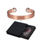 Pulseiras de cobre puro para homens e mulheres pulseiras ajustáveis com listras magnéticas para artrite, saúde, ímã alto, - A.S Foco