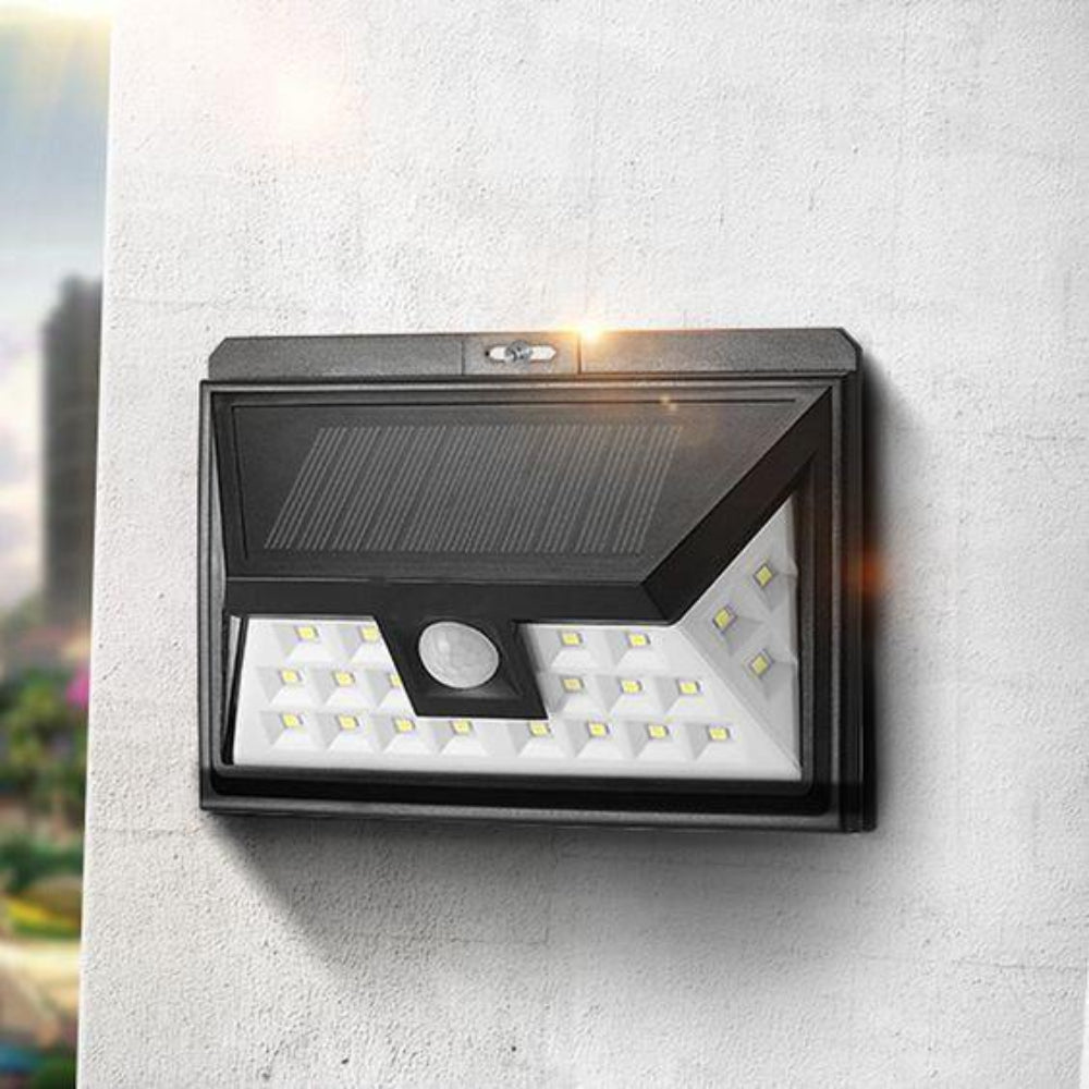 Luz de Segurança (Ampla) com Sensor de Movimento e Painel Solar- Desfrute de Uma Iluminação mais Ampla! - A.S Foco