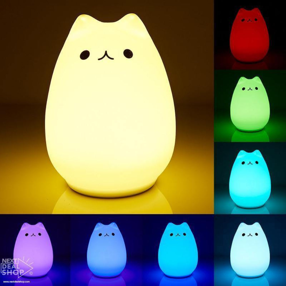 Gato Abajur - Muda de Cor com Sensor ao Toque - A.S Foco