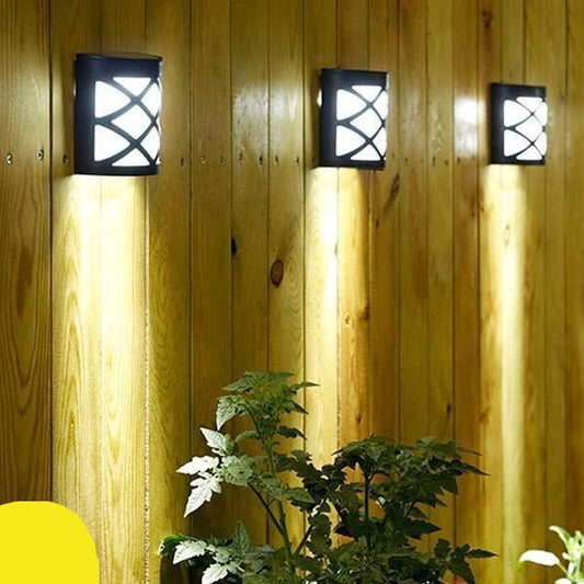 Luz LED de Parede para Jardim com Painel Solar - A.S Foco
