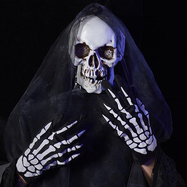 Luvas Esqueleto 3D Extravagantes - A.S Foco